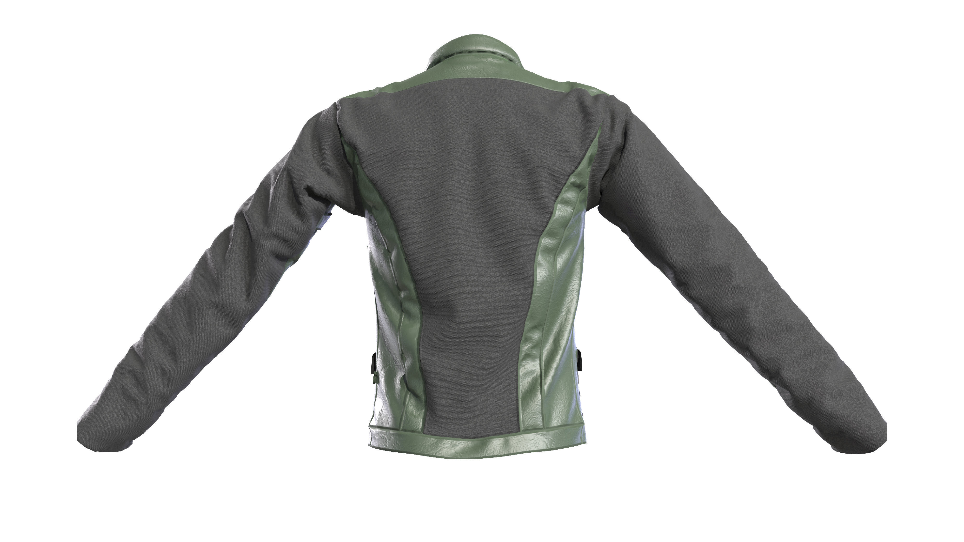 3d jacket male outfit 3D model_2