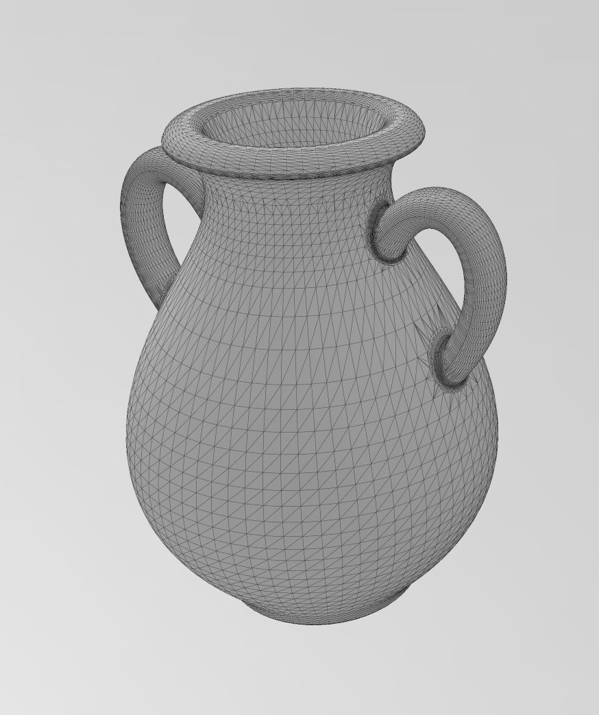 Simple Greek vintage urn and vase 3D print model_10