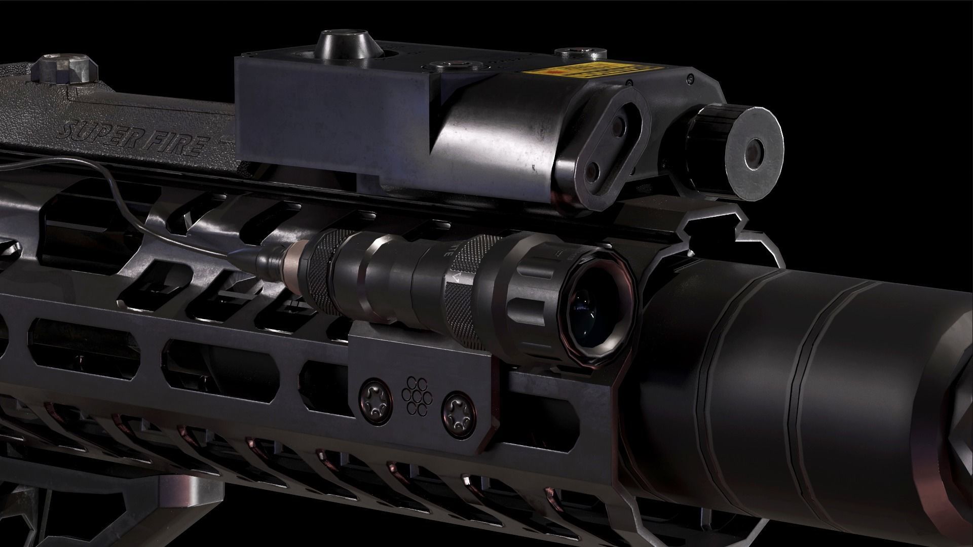 Sig Sauer MCX Virtus Game Ready Gun Low-poly 3D model_7