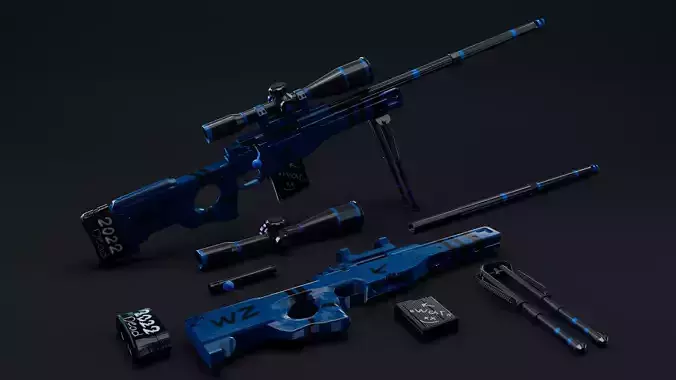 Custom Awp Sniper  3D model
