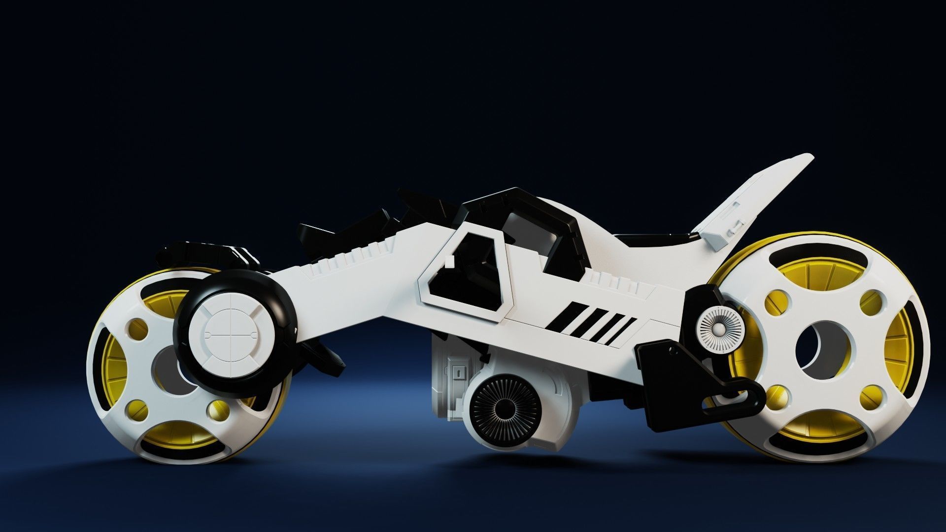 SCI-FI SPORTS BIKE 3D model_13