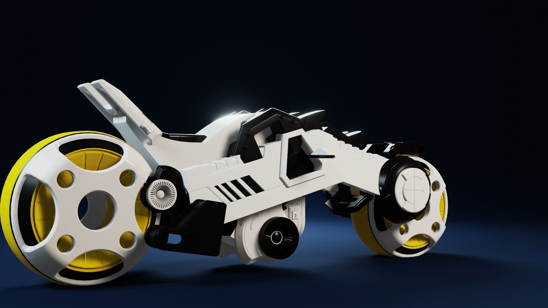 SCI-FI SPORTS BIKE 3D model_9