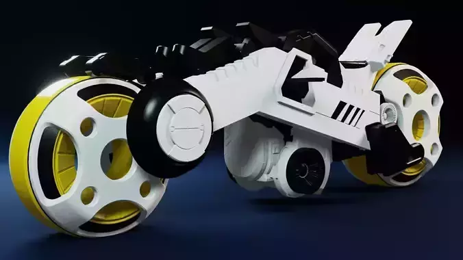 SCI-FI SPORTS BIKE 3D model