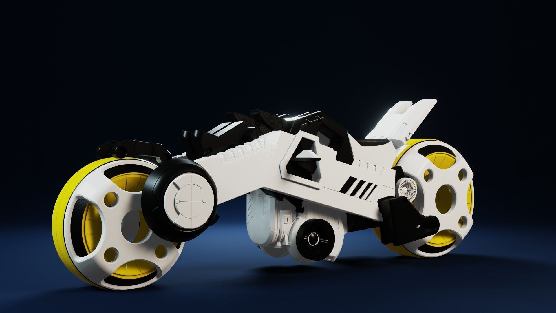 SCI-FI SPORTS BIKE 3D model_5