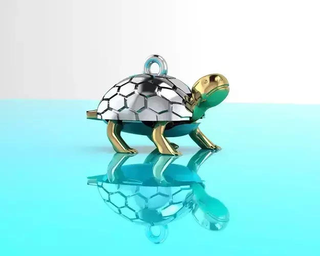 turtle pendant for long life 3D print model