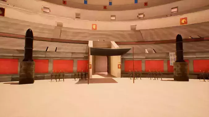 Fight arena - Colosseum 3D model