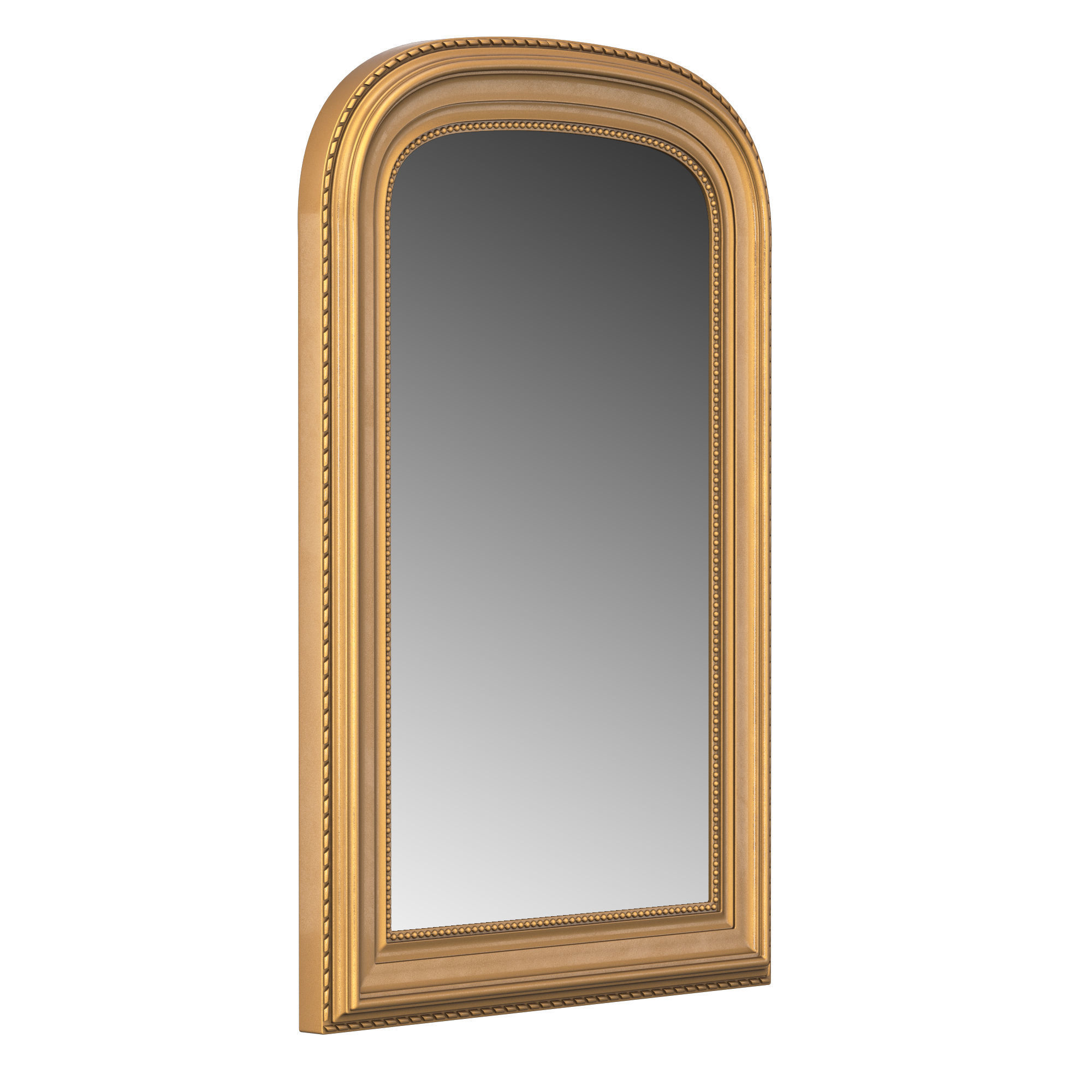 GILT ARCHED MIRROR 3D model_2
