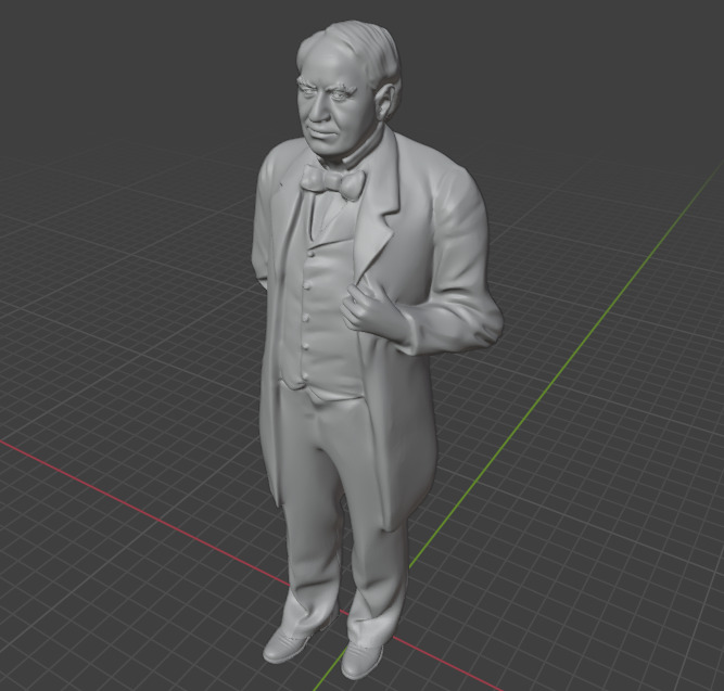 Thomas Edison 3D print model_1