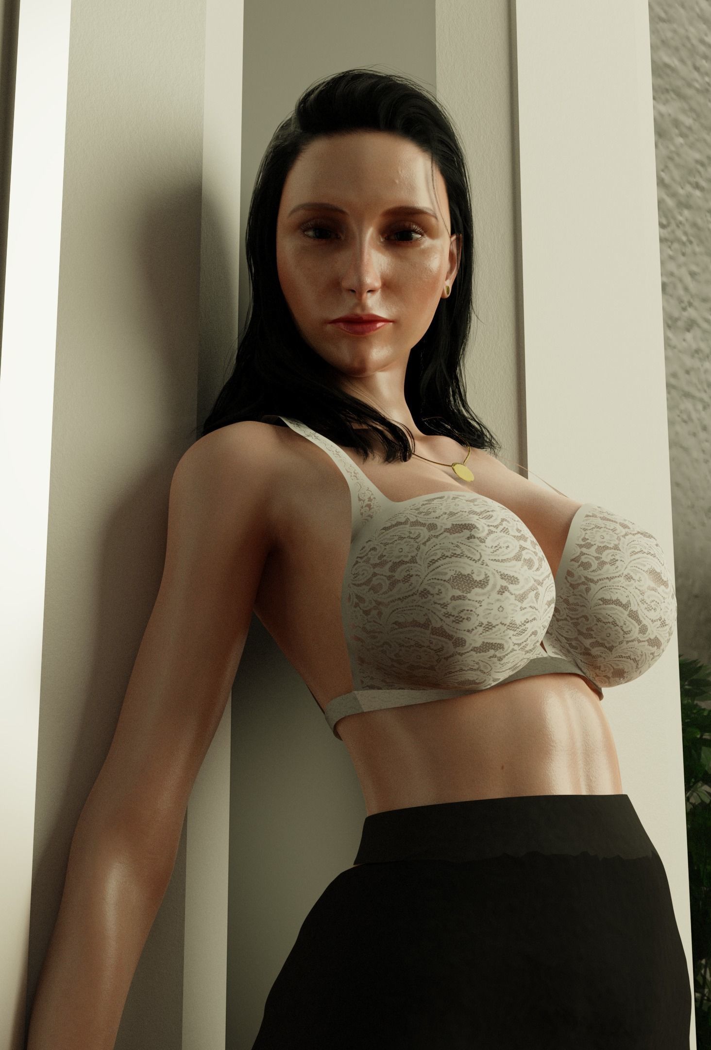 Psychologist - Roberta Low-poly 3D model_3