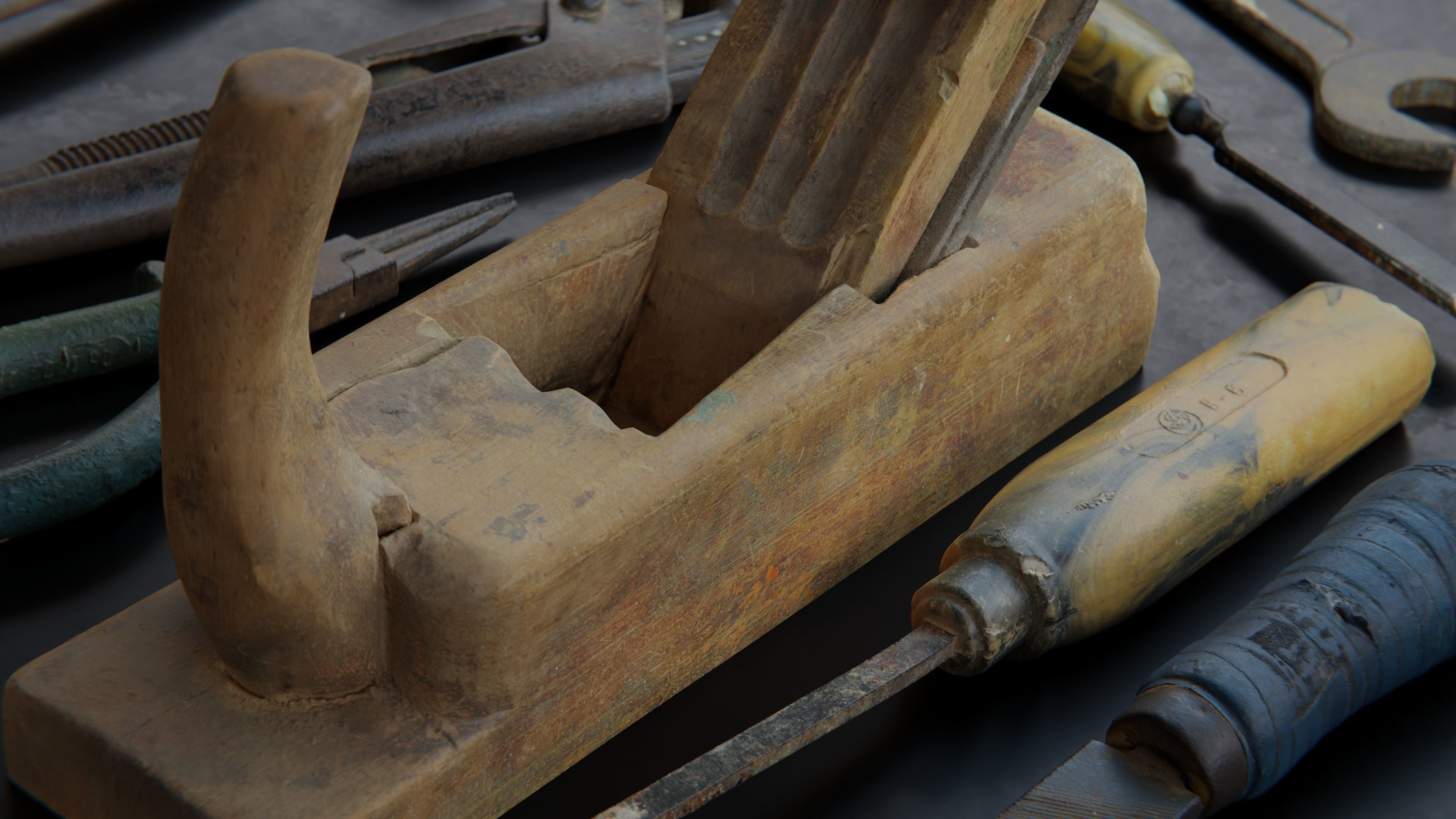 USCANS Tools  set 1 Low-poly 3D model_6