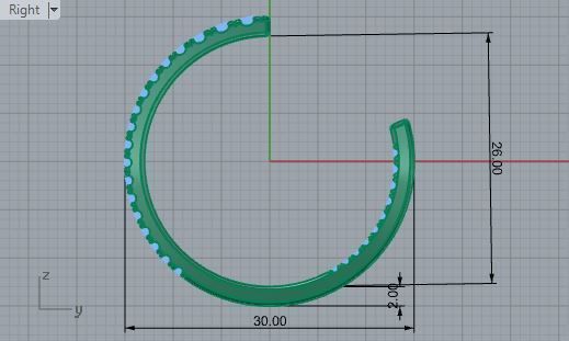 Brightend earrings 2866 3D print model 3D print model_6