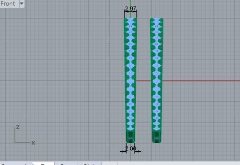 Brightend earrings 2866 3D print model 3D print model_5