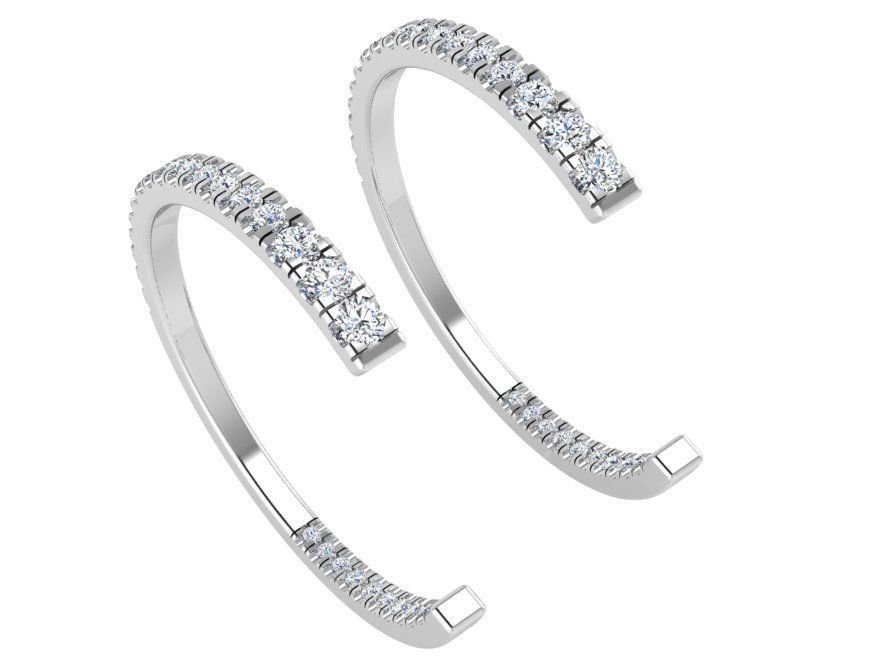 Brightend earrings 2866 3D print model 3D print model_2