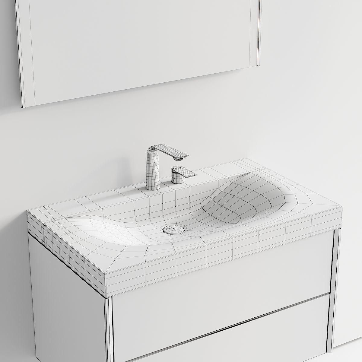 Duravit XViu Vanity Unit Set 2 3D model_4