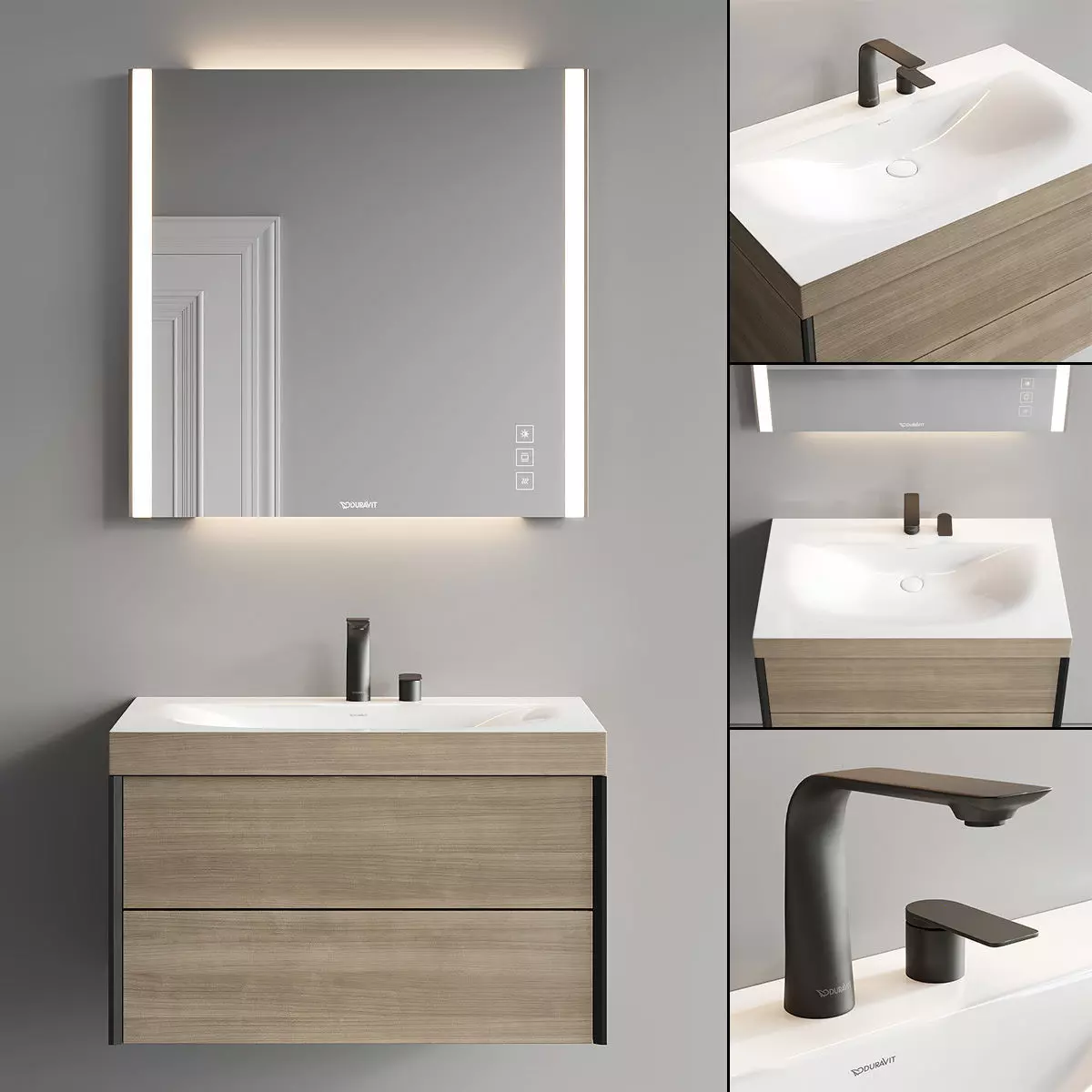 Duravit XViu Vanity Unit Set 2 3D model_0