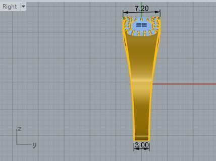 3-Stone diamond ring 2869 3D print model 3D print model_6