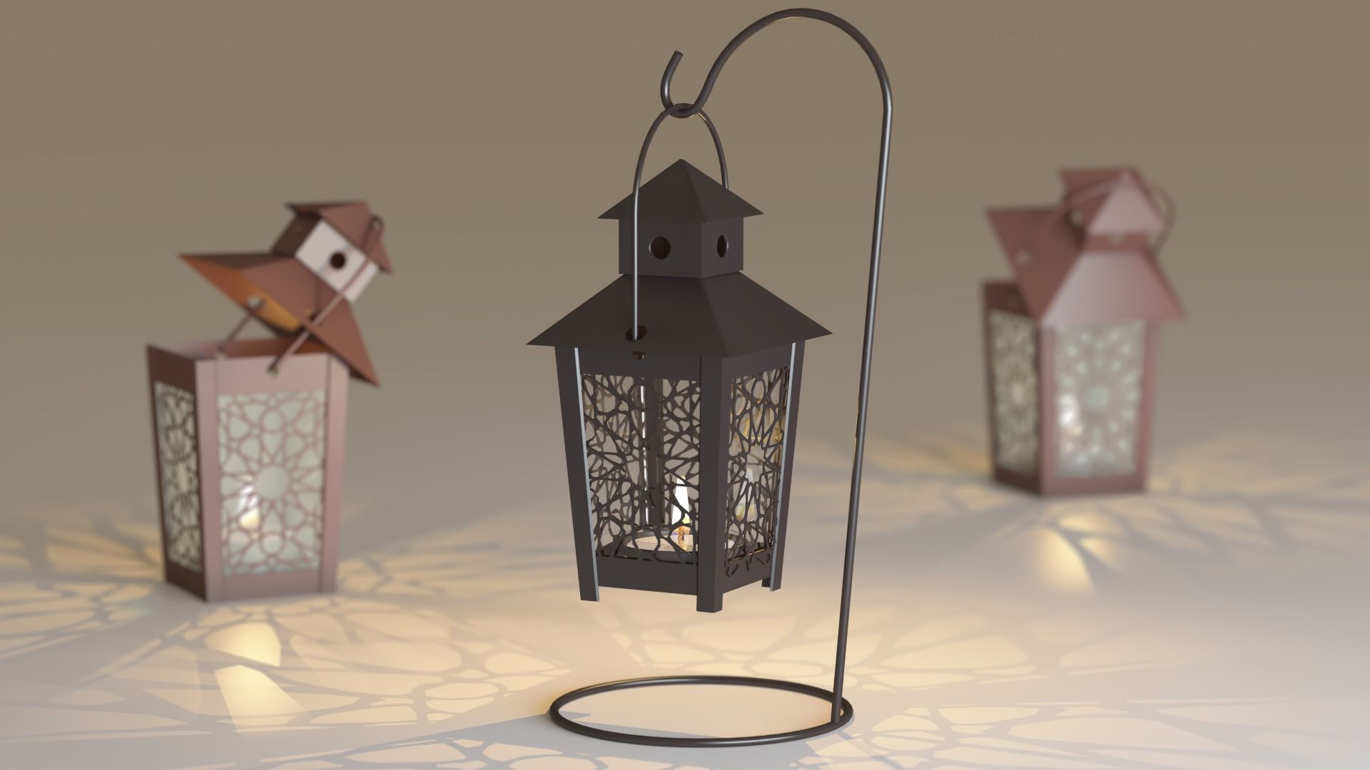 HANG LANTERN ARABIC 3D model_4