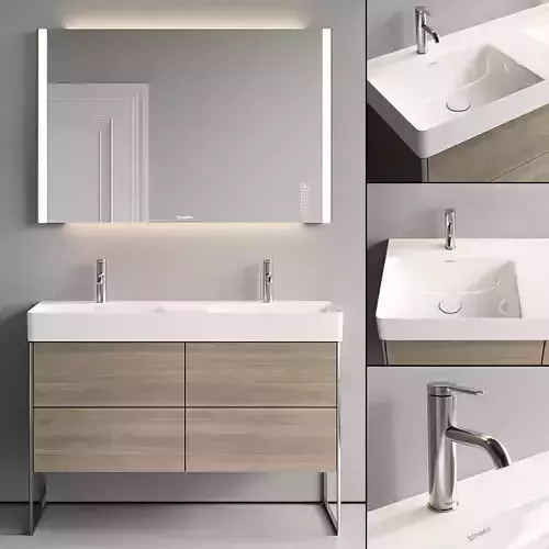 Duravit XSquare Vanity Unit Set 1 3D model