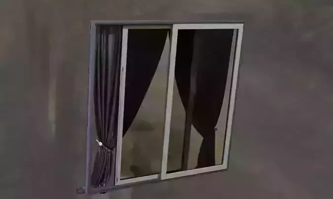 Curtainand Window Free 3D model 3D print model