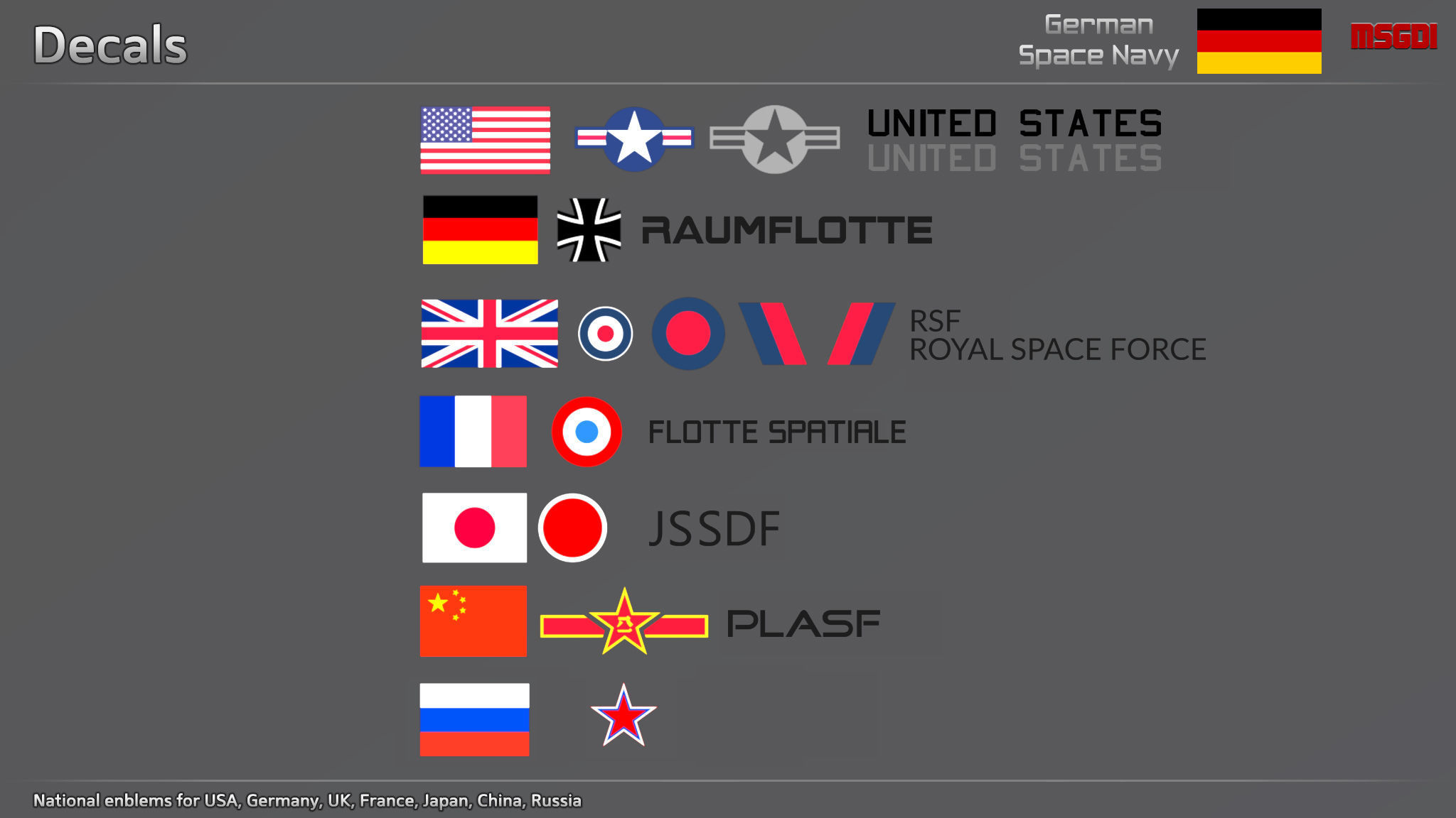 GSN German Space Navy Fleet Collection _19