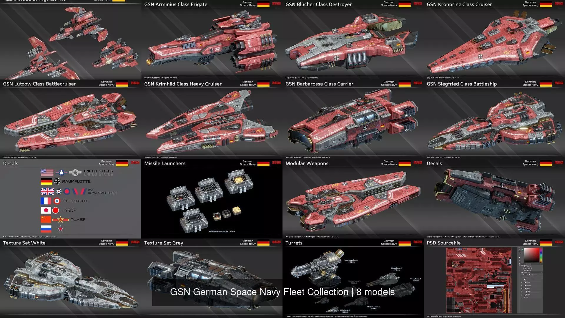 GSN German Space Navy Fleet Collection _1