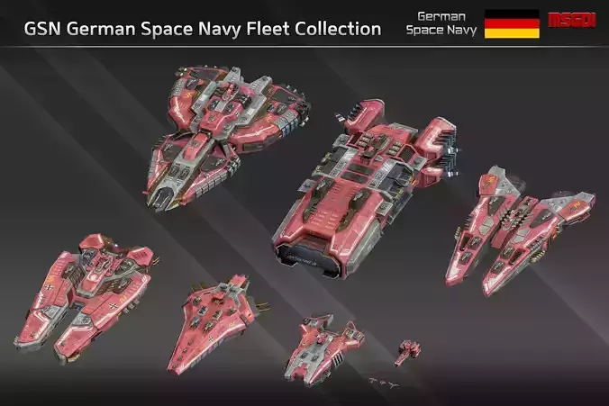 GSN German Space Navy Fleet Collection 