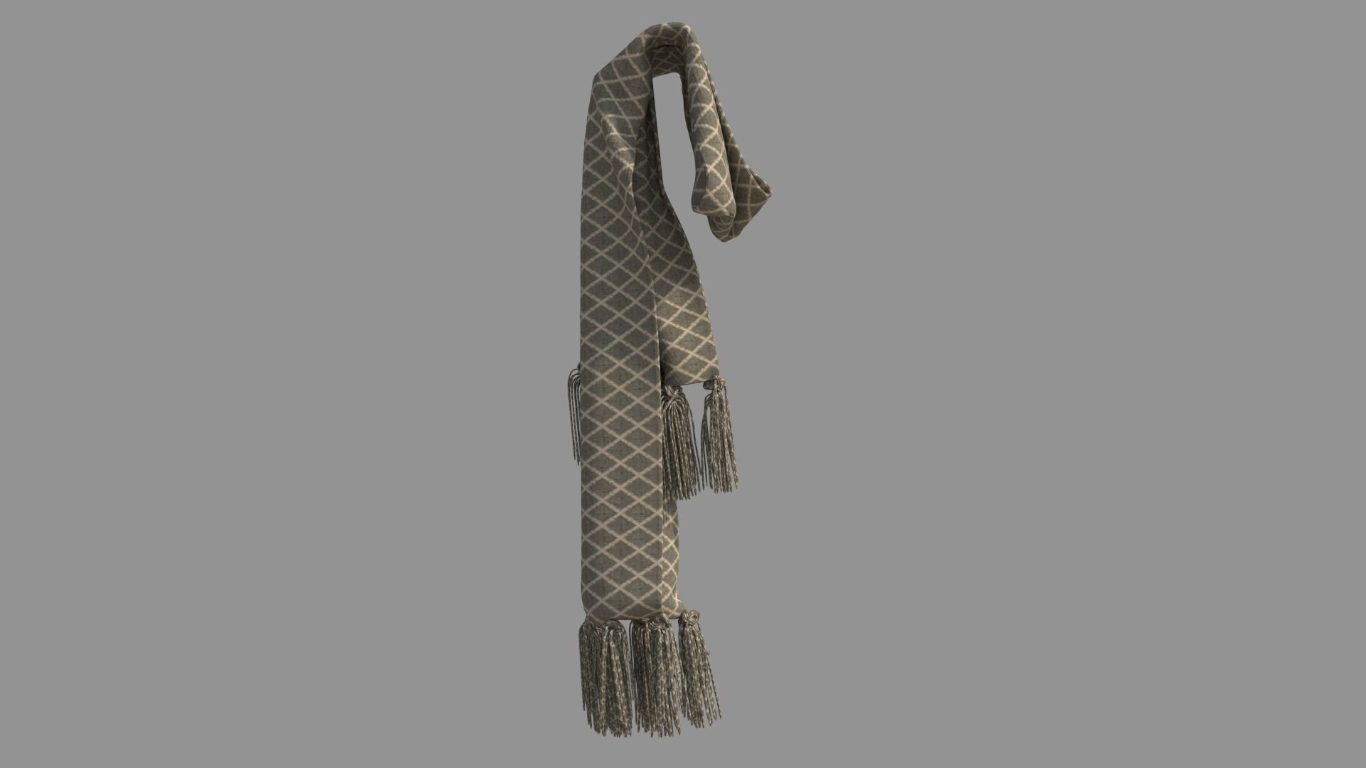 Female Scarf 3D model_6
