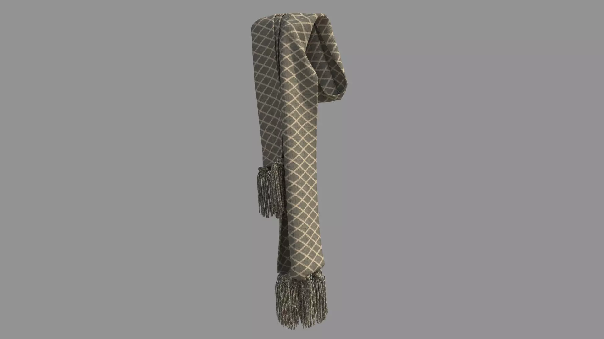 Female Scarf 3D model_0