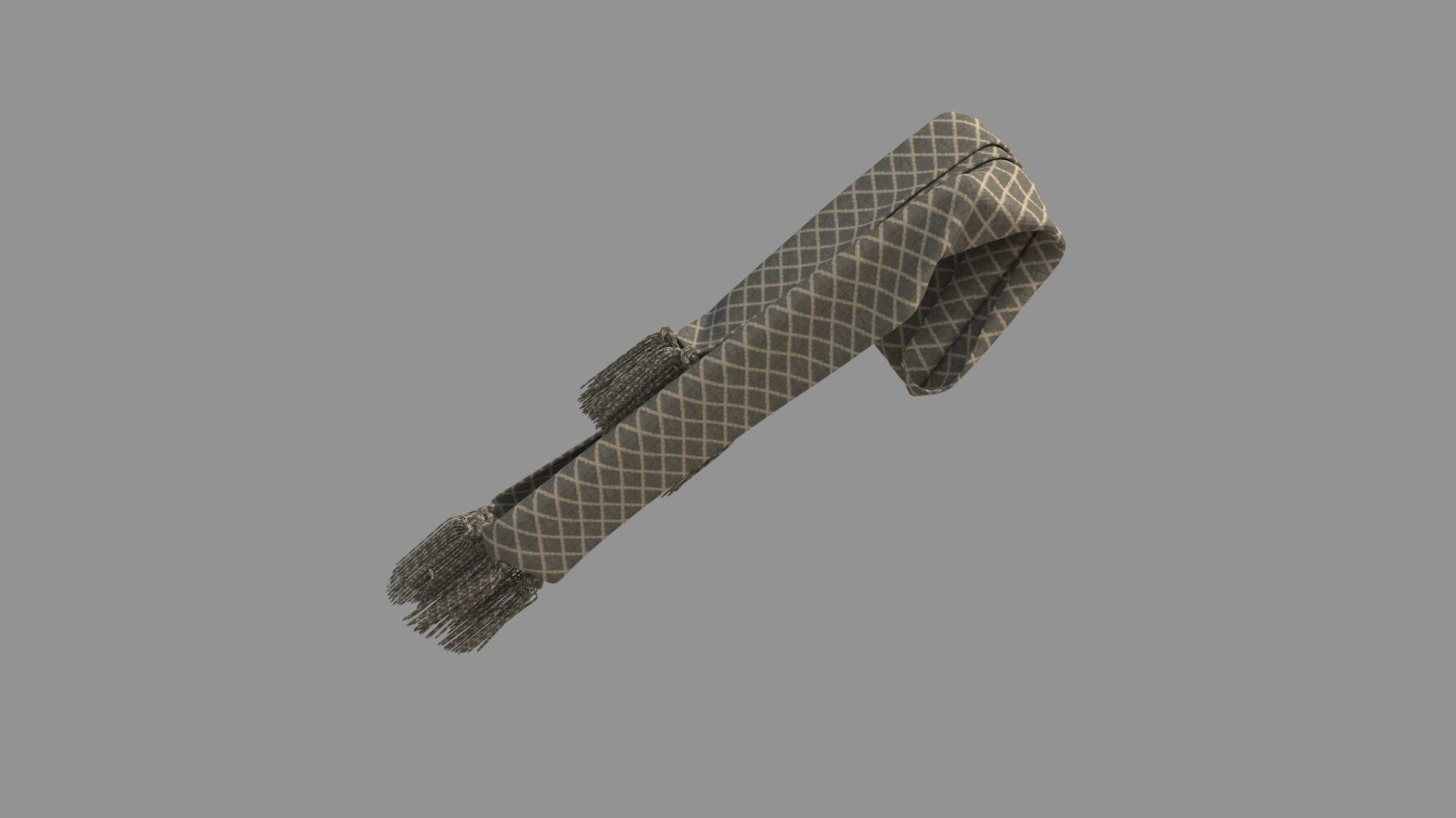 Female Scarf 3D model_4