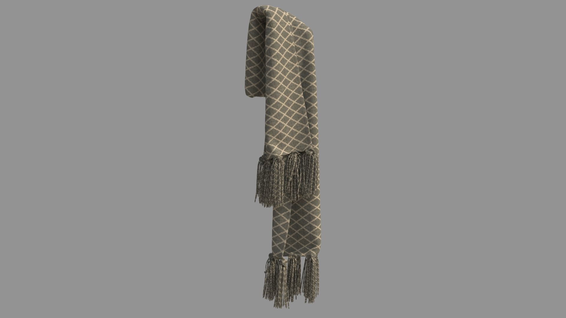 Female Scarf 3D model_5