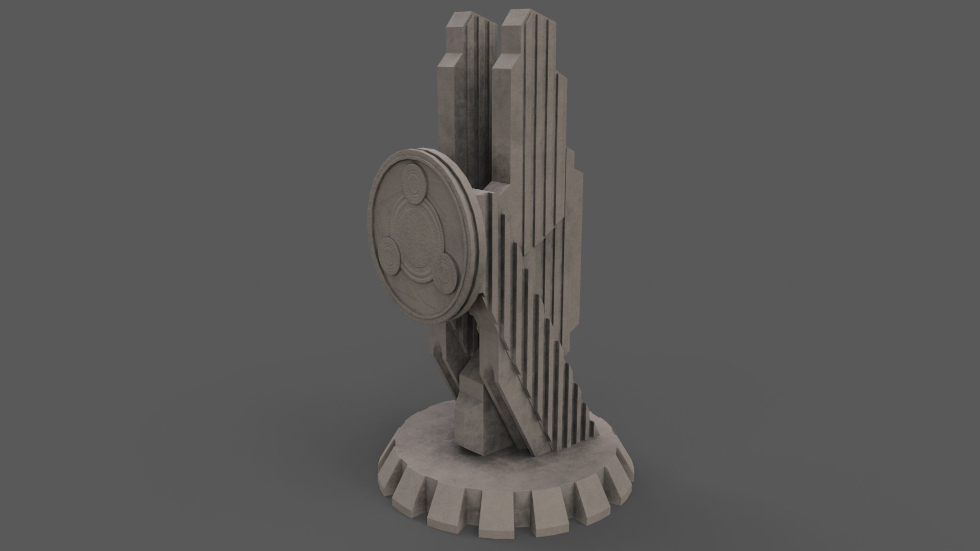 PBR Modern Monument and Memorial B Low-poly 3D model_37
