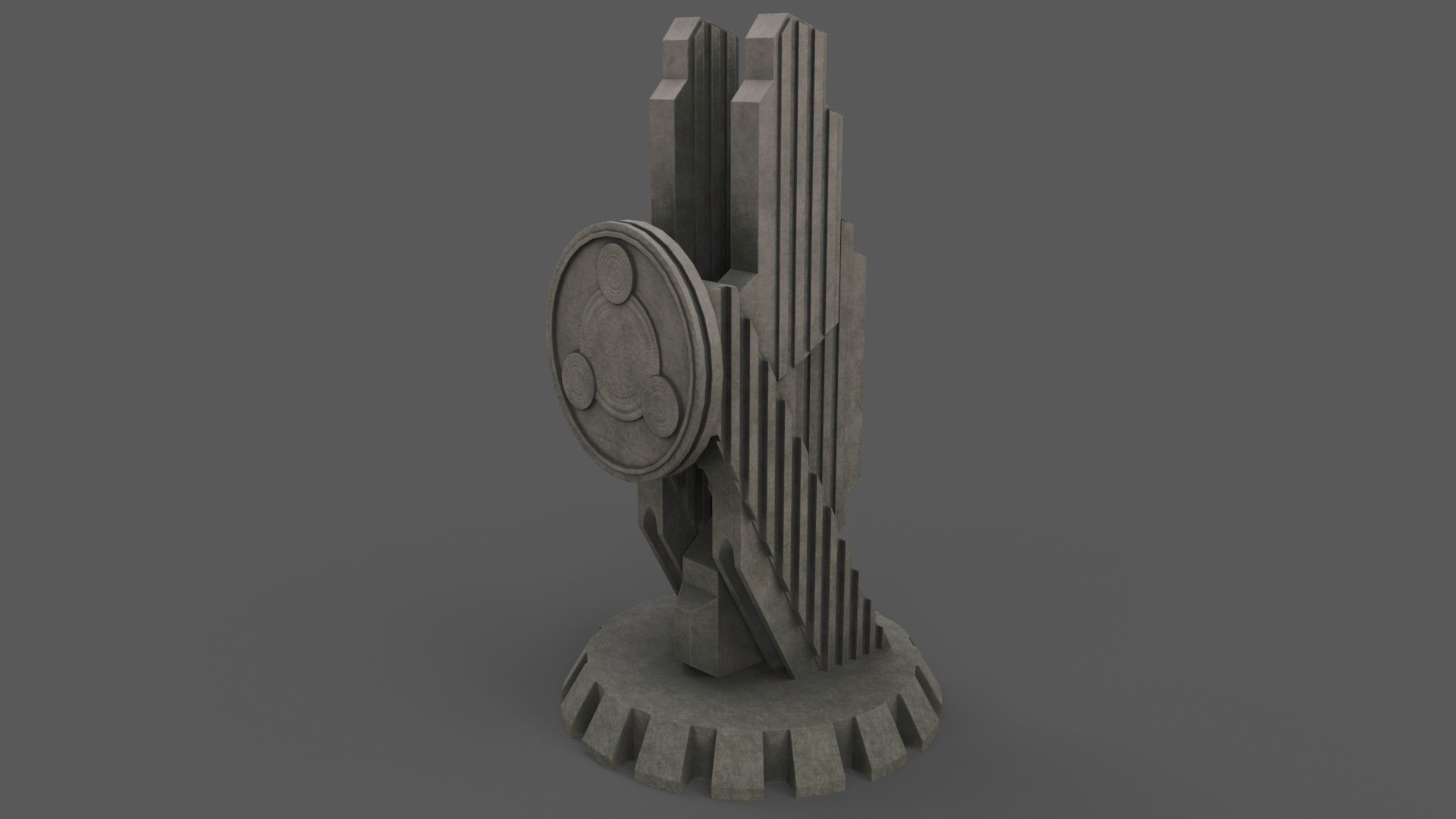 PBR Modern Monument and Memorial B Low-poly 3D model_40