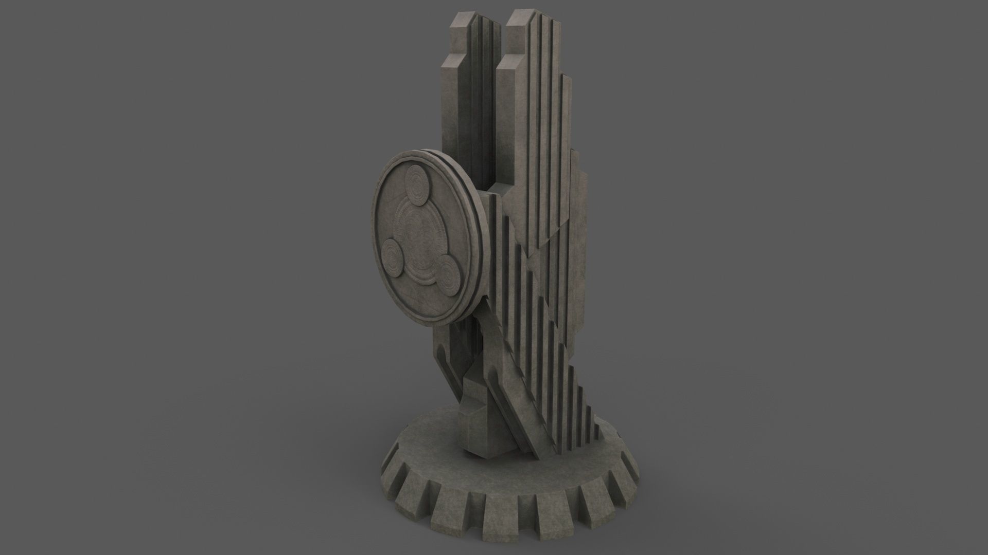 PBR Modern Monument and Memorial B Low-poly 3D model_41