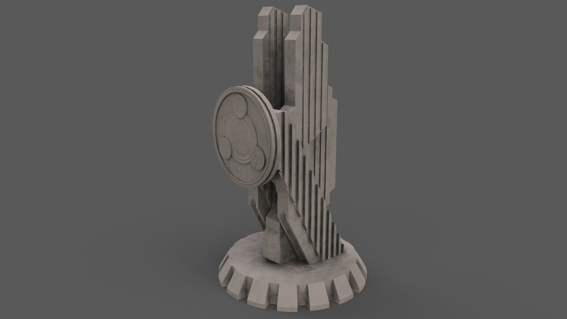 PBR Modern Monument and Memorial B Low-poly 3D model_36
