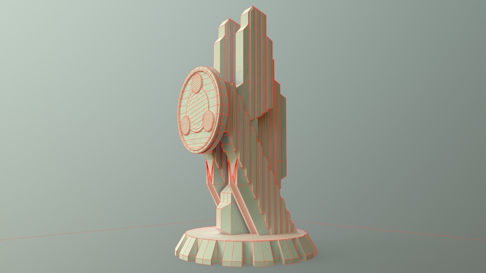 PBR Modern Monument and Memorial B Low-poly 3D model_51