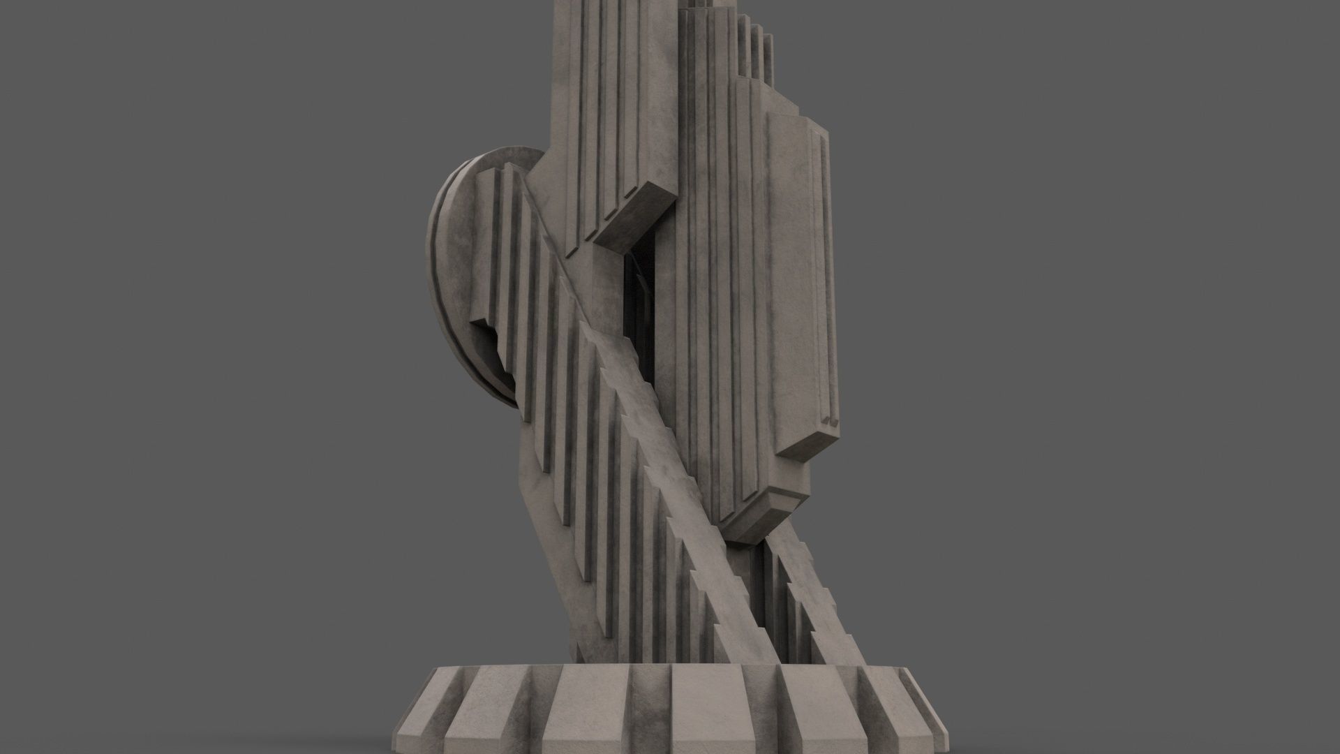 PBR Modern Monument and Memorial B Low-poly 3D model_33