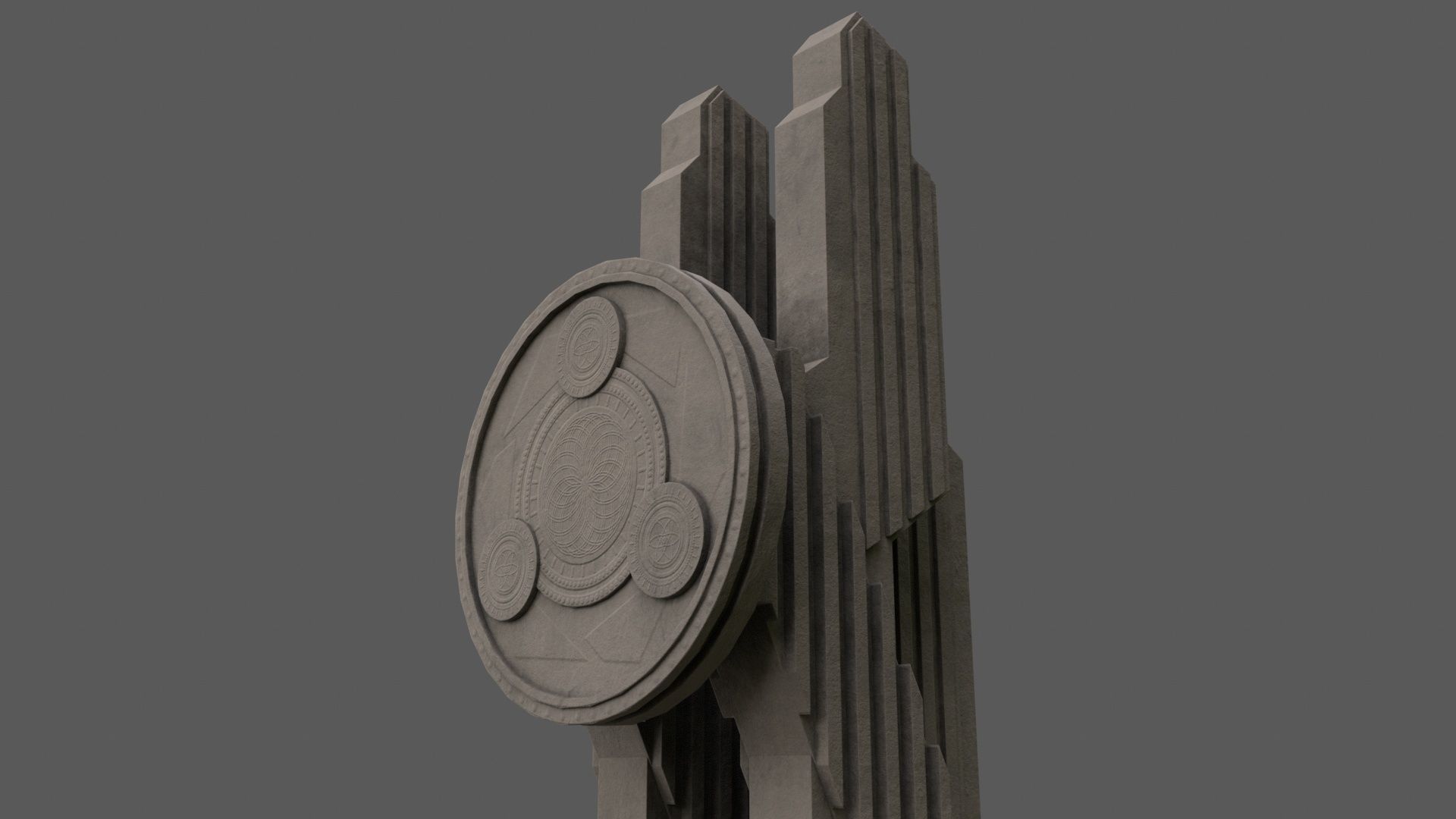 PBR Modern Monument and Memorial B Low-poly 3D model_18