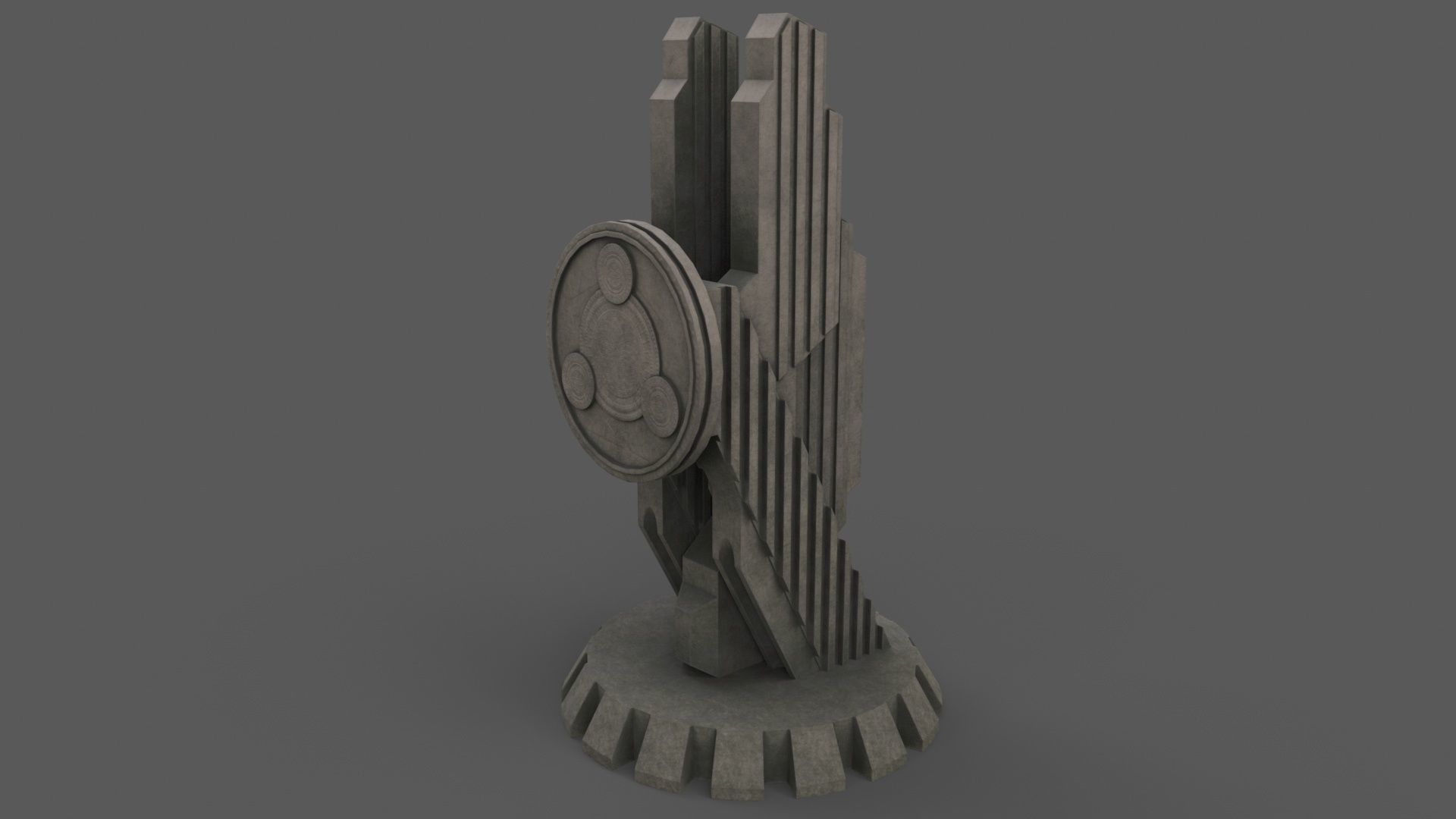 PBR Modern Monument and Memorial B Low-poly 3D model_39