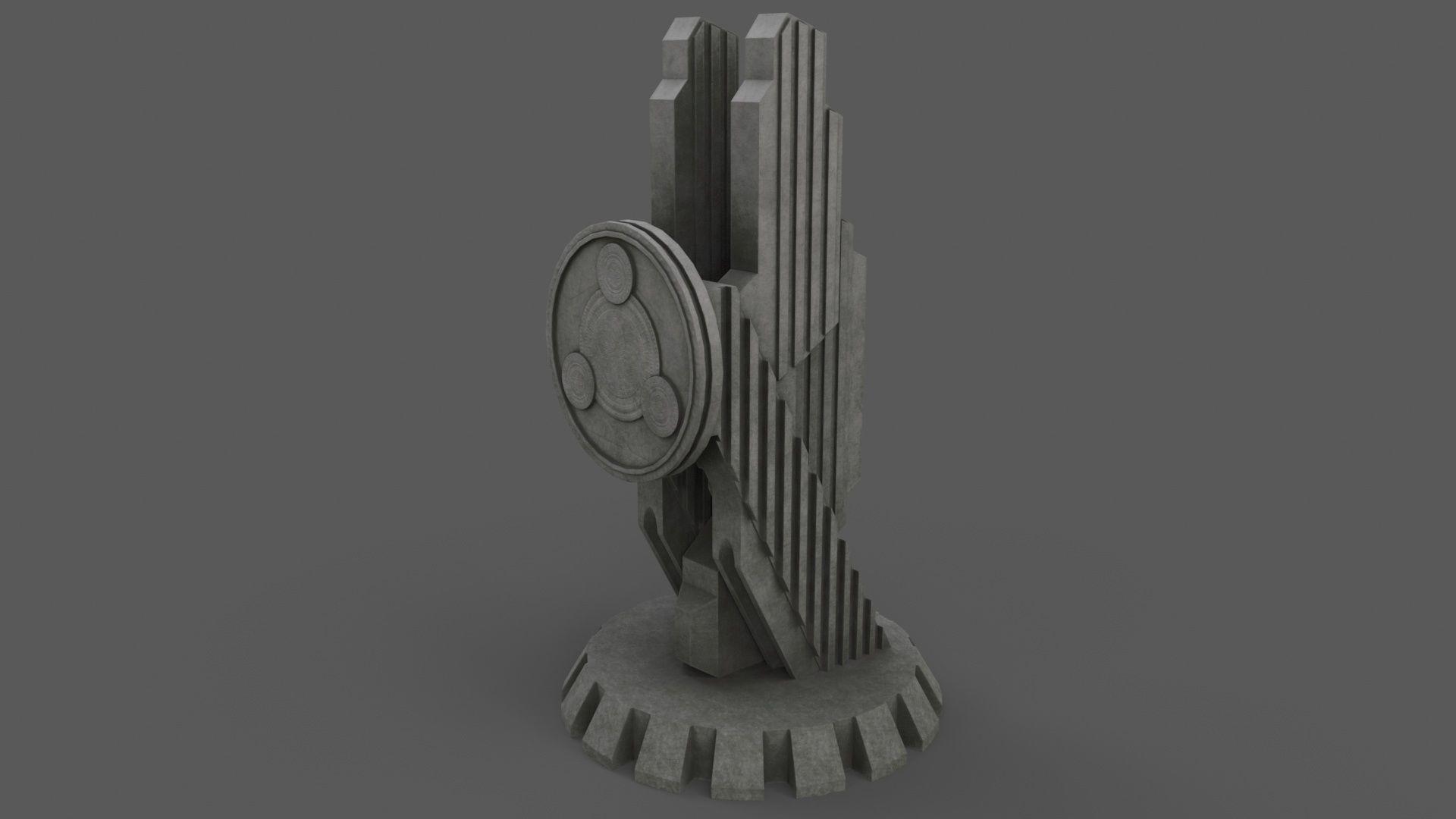 PBR Modern Monument and Memorial B Low-poly 3D model_38