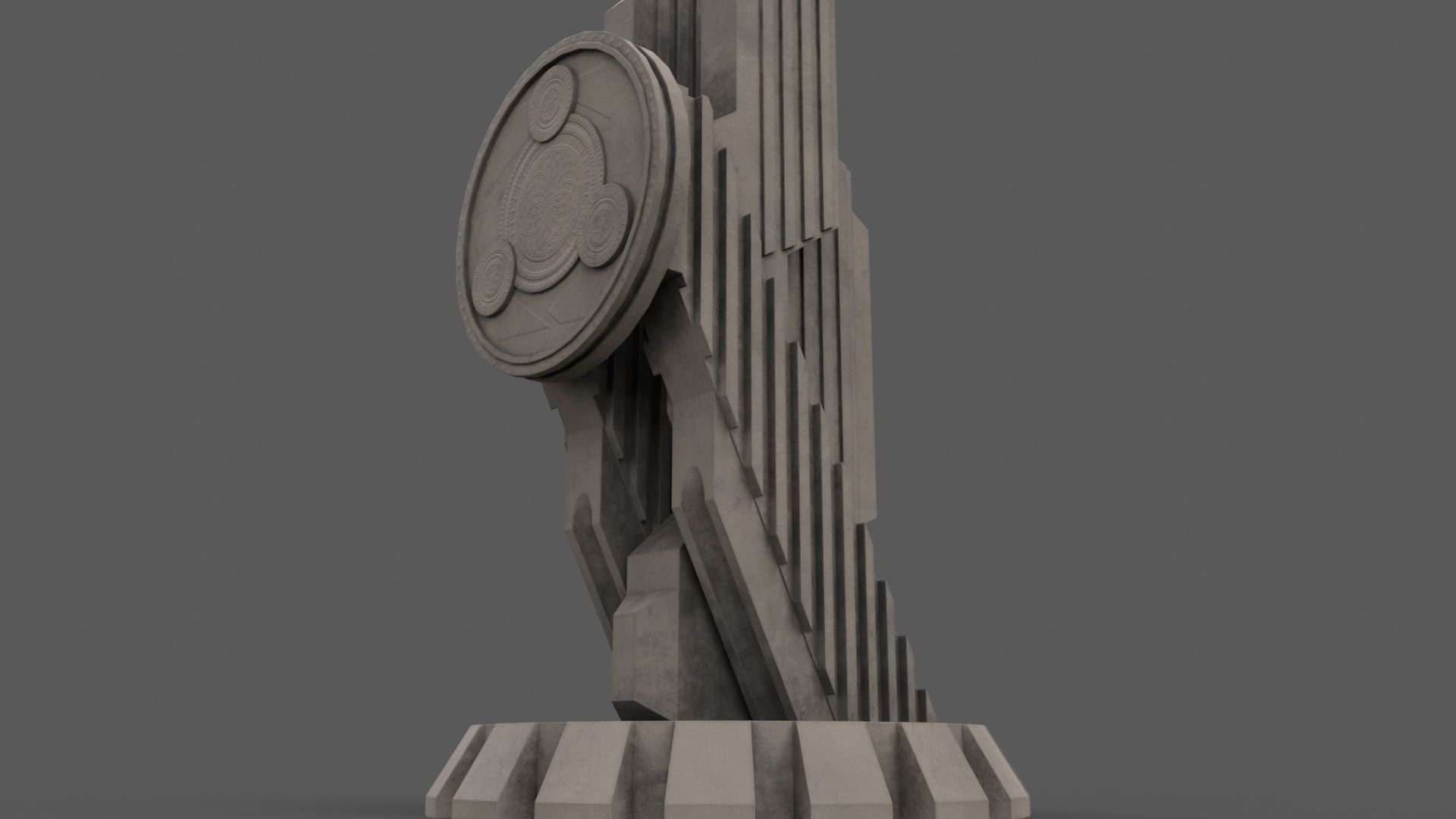 PBR Modern Monument and Memorial B Low-poly 3D model_30