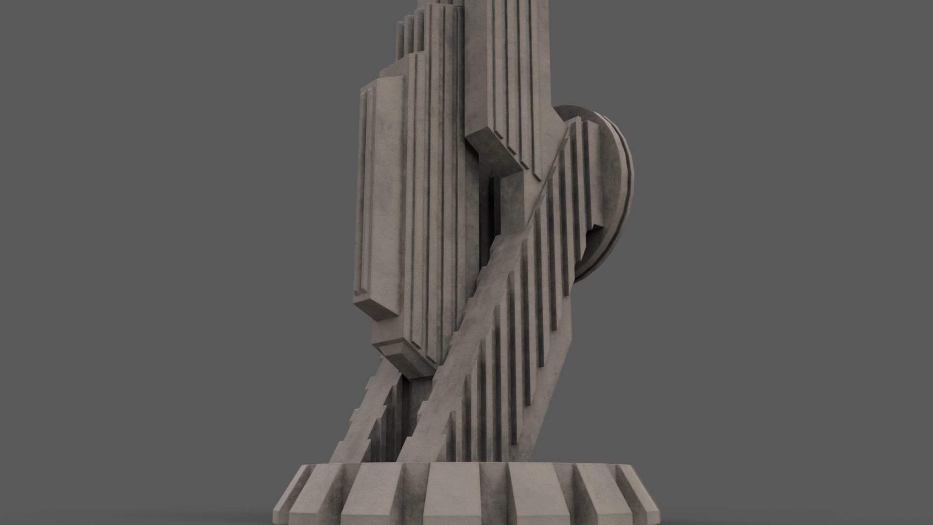 PBR Modern Monument and Memorial B Low-poly 3D model_32