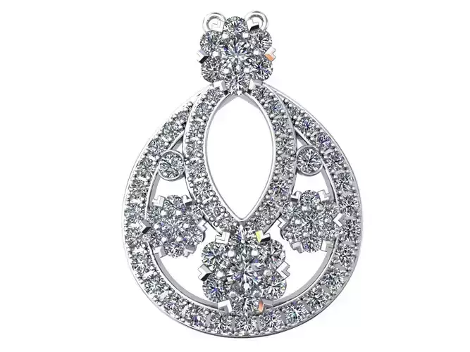 SnowFlake VCA Estate Pendant