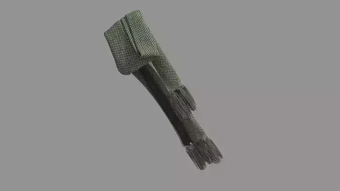 scarf knitted 3D model
