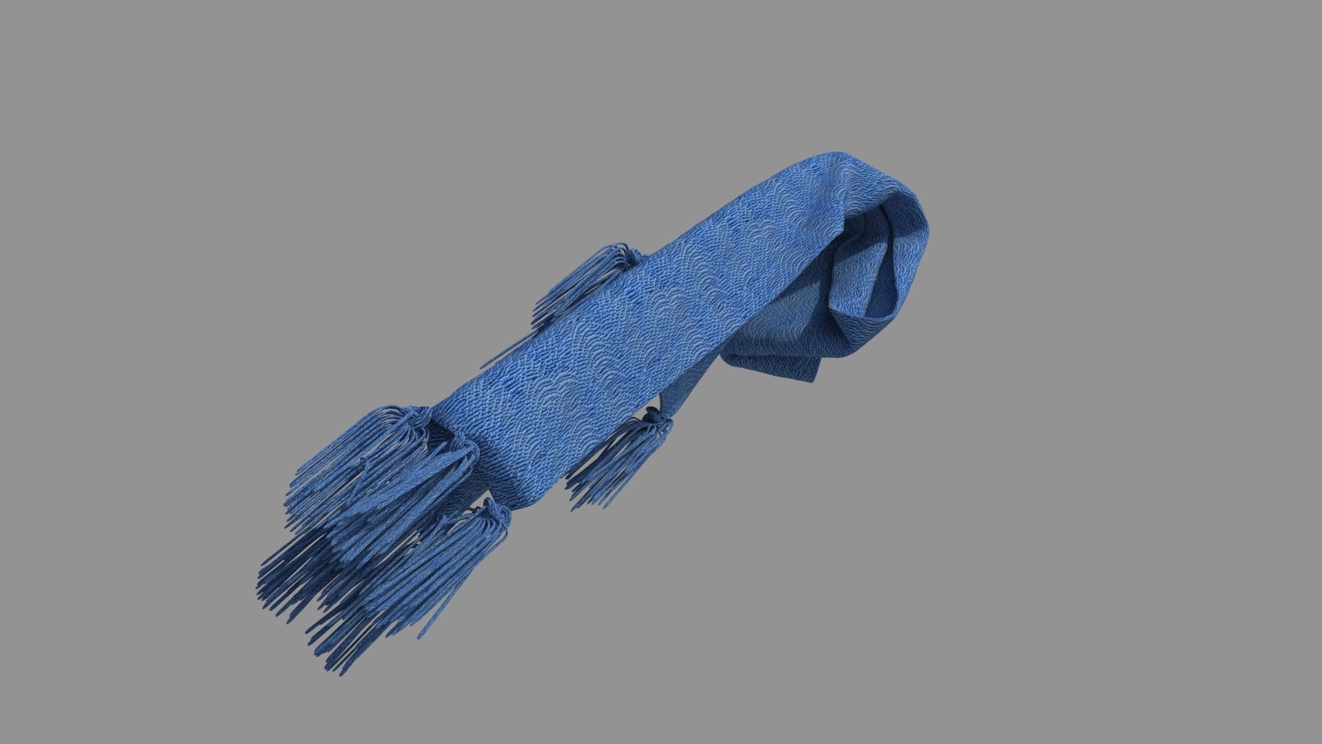 Female scarf  3D model_10