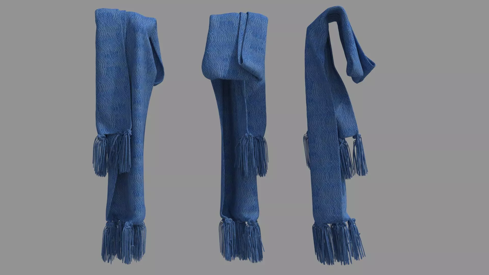 Female scarf  3D model_0