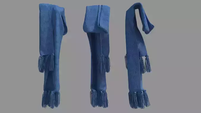 Female scarf  3D model