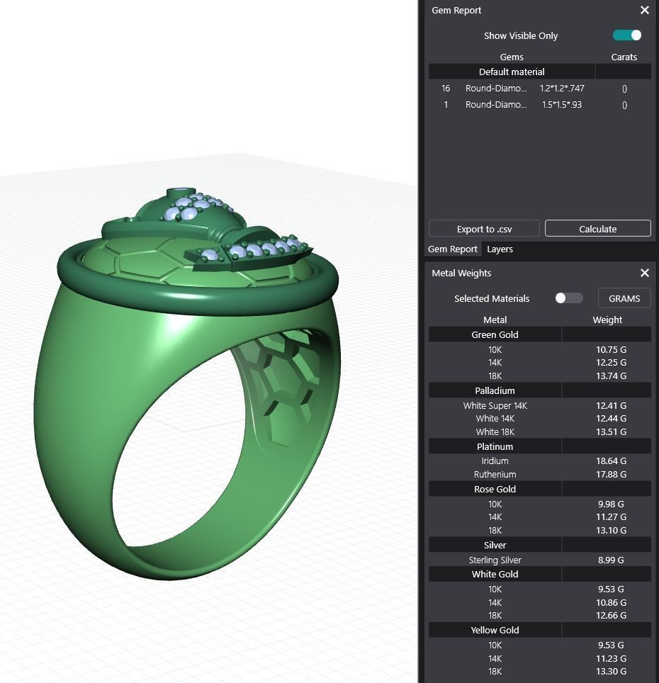  Cup Championship Ring MR 12 3D print model_7