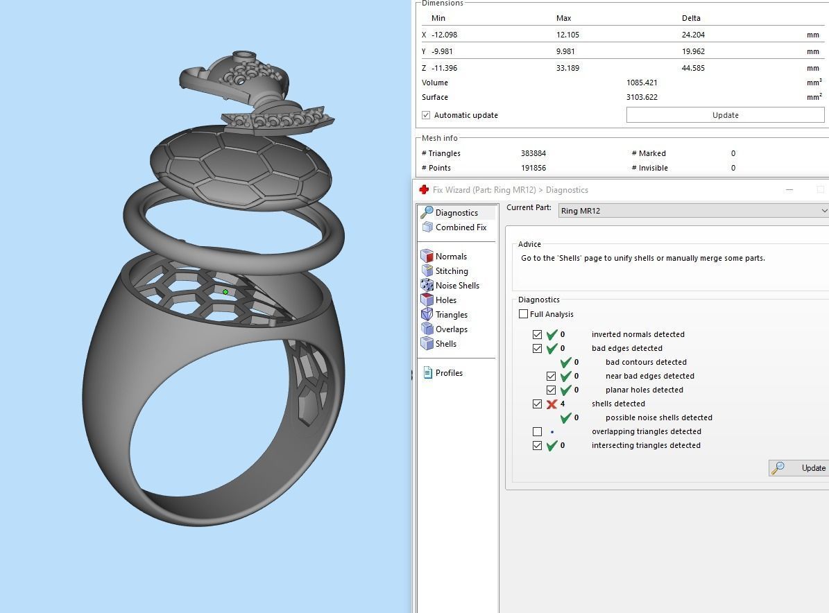  Cup Championship Ring MR 12 3D print model_9