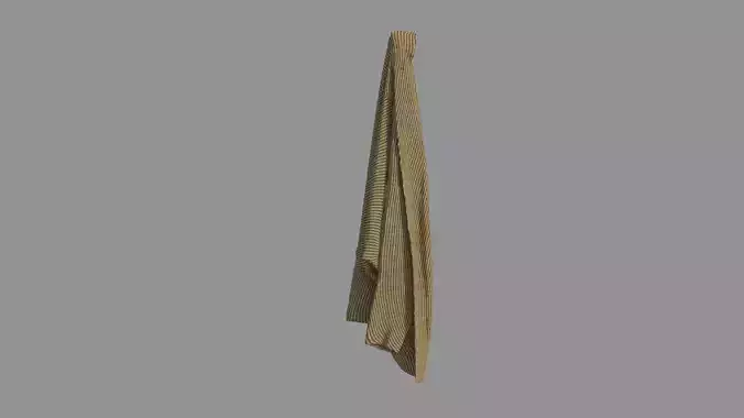 scarf towel hanging 3D model