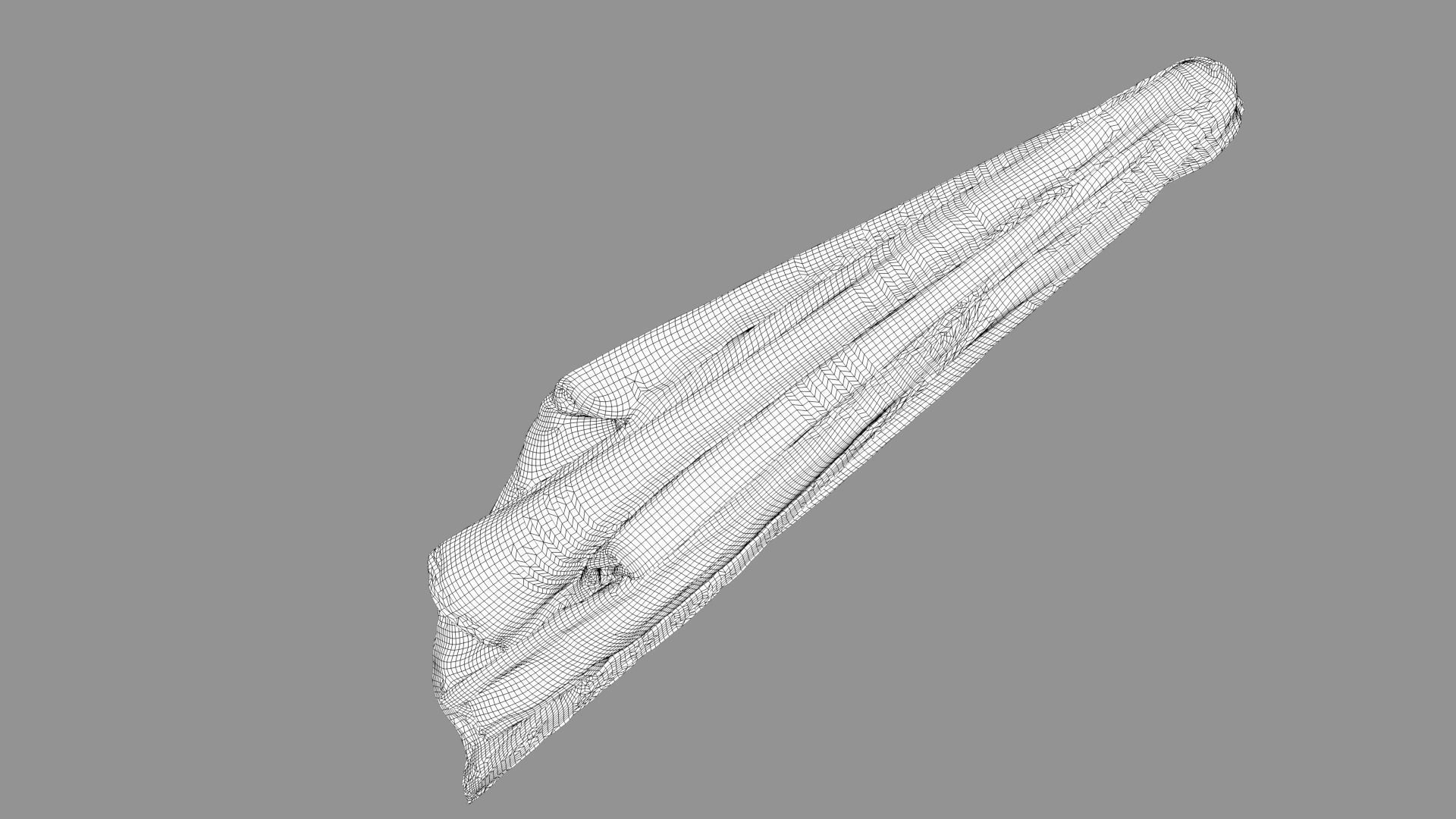 scarf cloth hanging 3D model_9